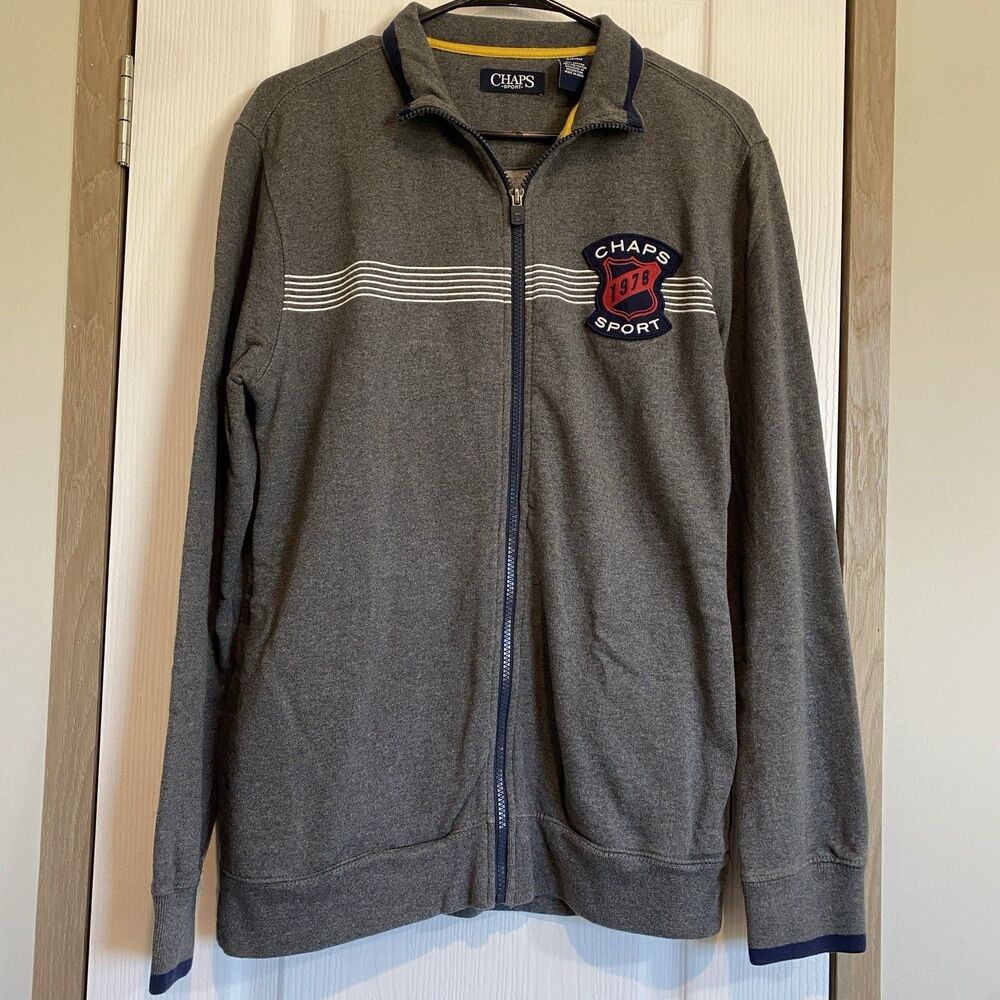 Vintage Chaps Sport 1978 Sweater Mens Full Zip Small Preppy